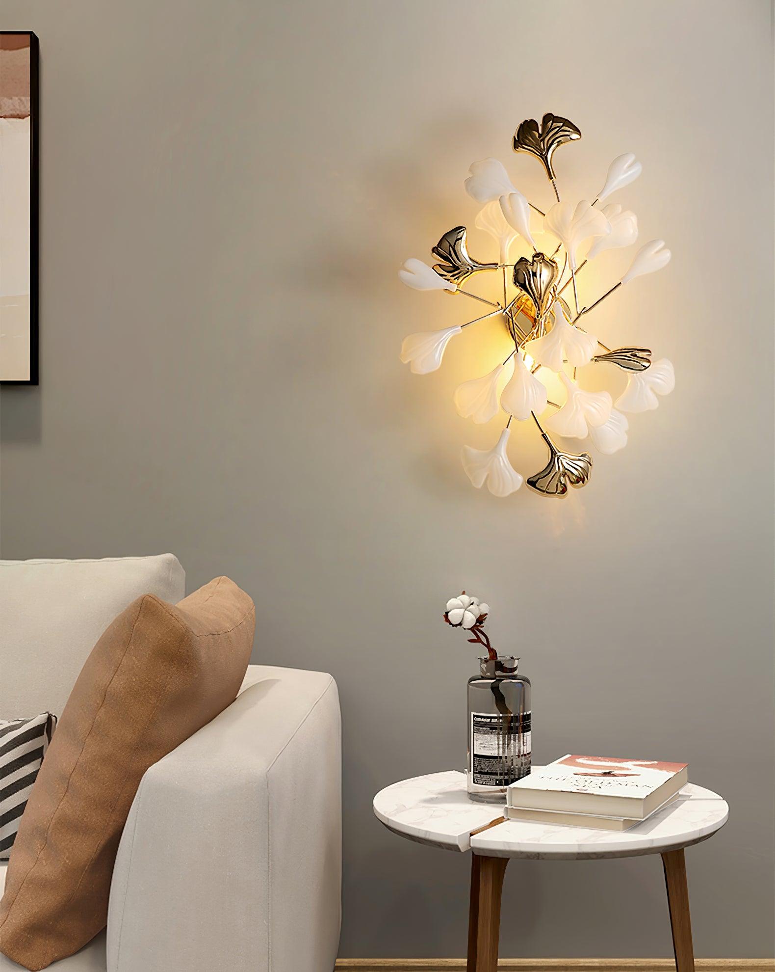 Wylie Applique Murale Postmoderne Luxe Gingko Céramique - Neutralighting