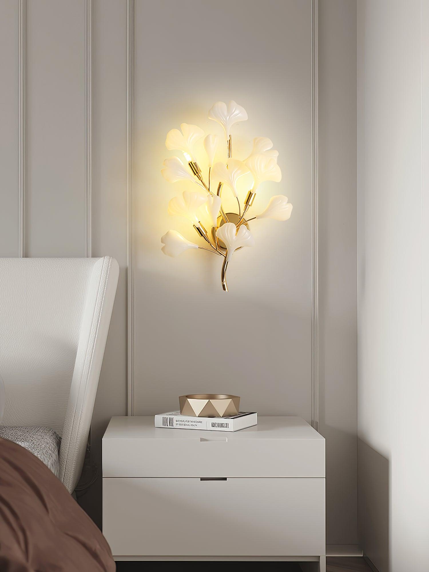 Wylie Applique Murale Postmoderne Luxe Gingko Céramique - Neutralighting