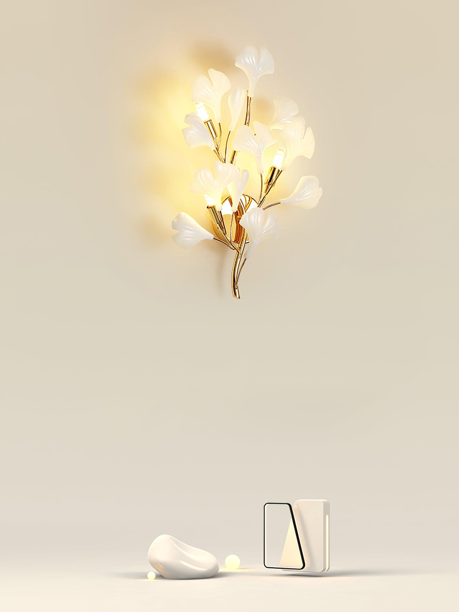 Wylie Applique Murale Postmoderne Luxe Gingko Céramique - Neutralighting