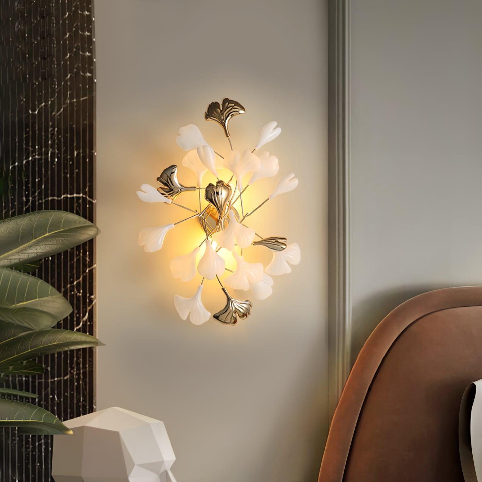 Wylie Applique Murale Postmoderne Luxe Gingko Céramique - Neutralighting