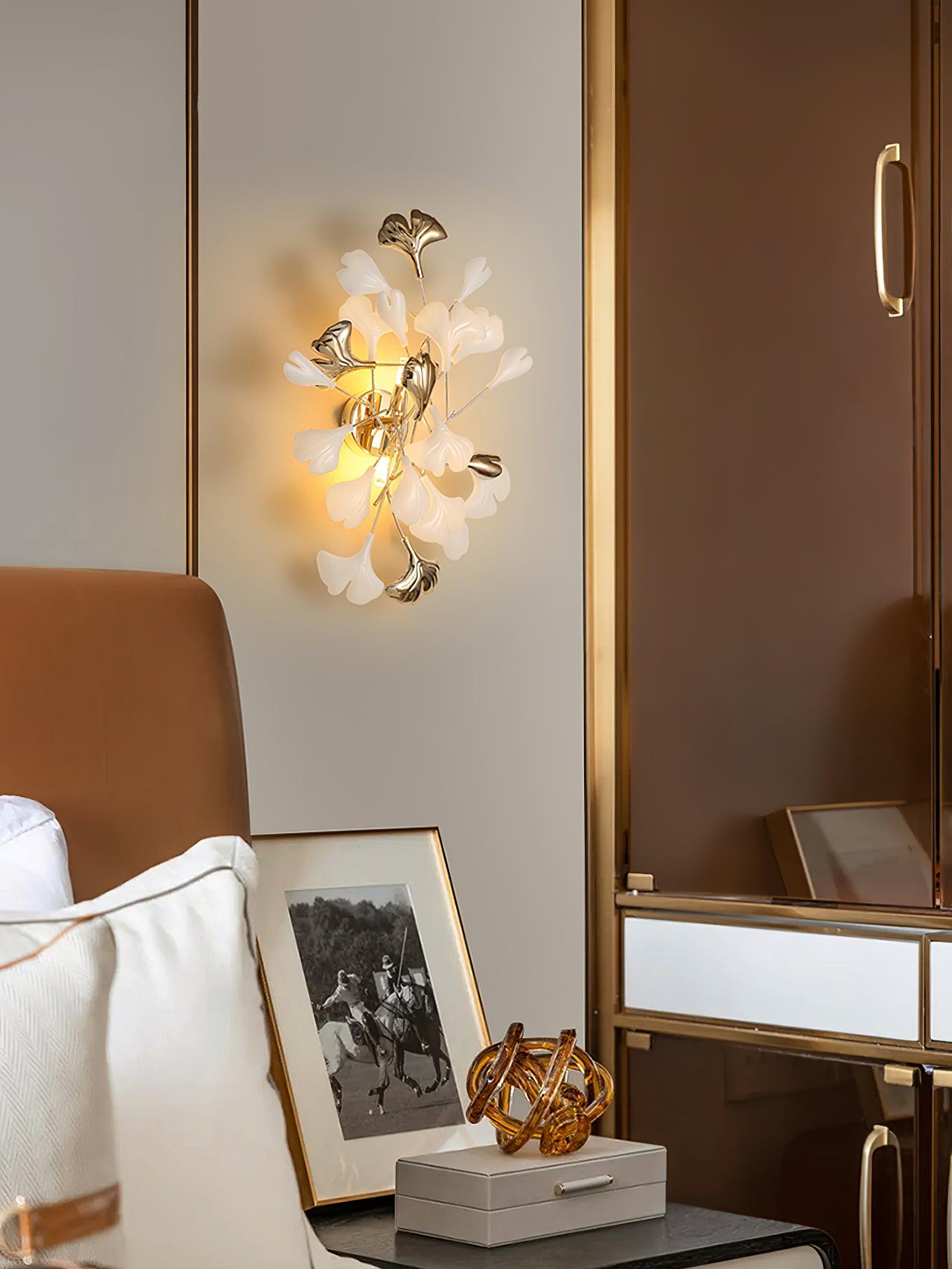 Wylie Applique Murale Postmoderne Luxe Gingko Céramique - Neutralighting