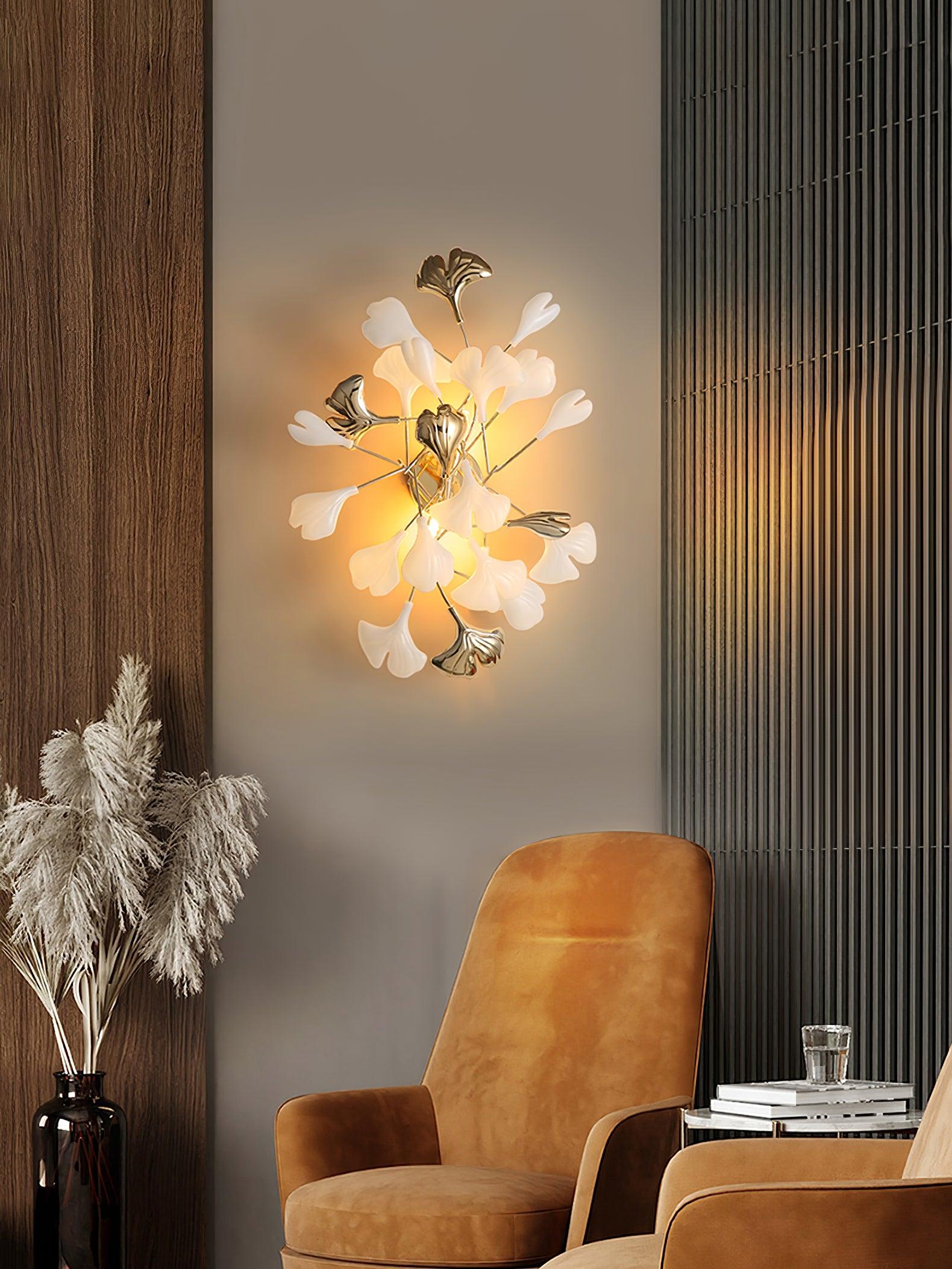 Wylie Applique Murale Postmoderne Luxe Gingko Céramique - Neutralighting