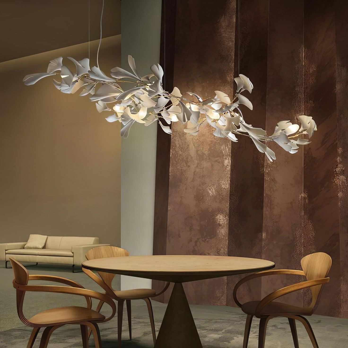 Bloom Lustre Moderne Abat-jour Céramique Feuille - Neutralighting