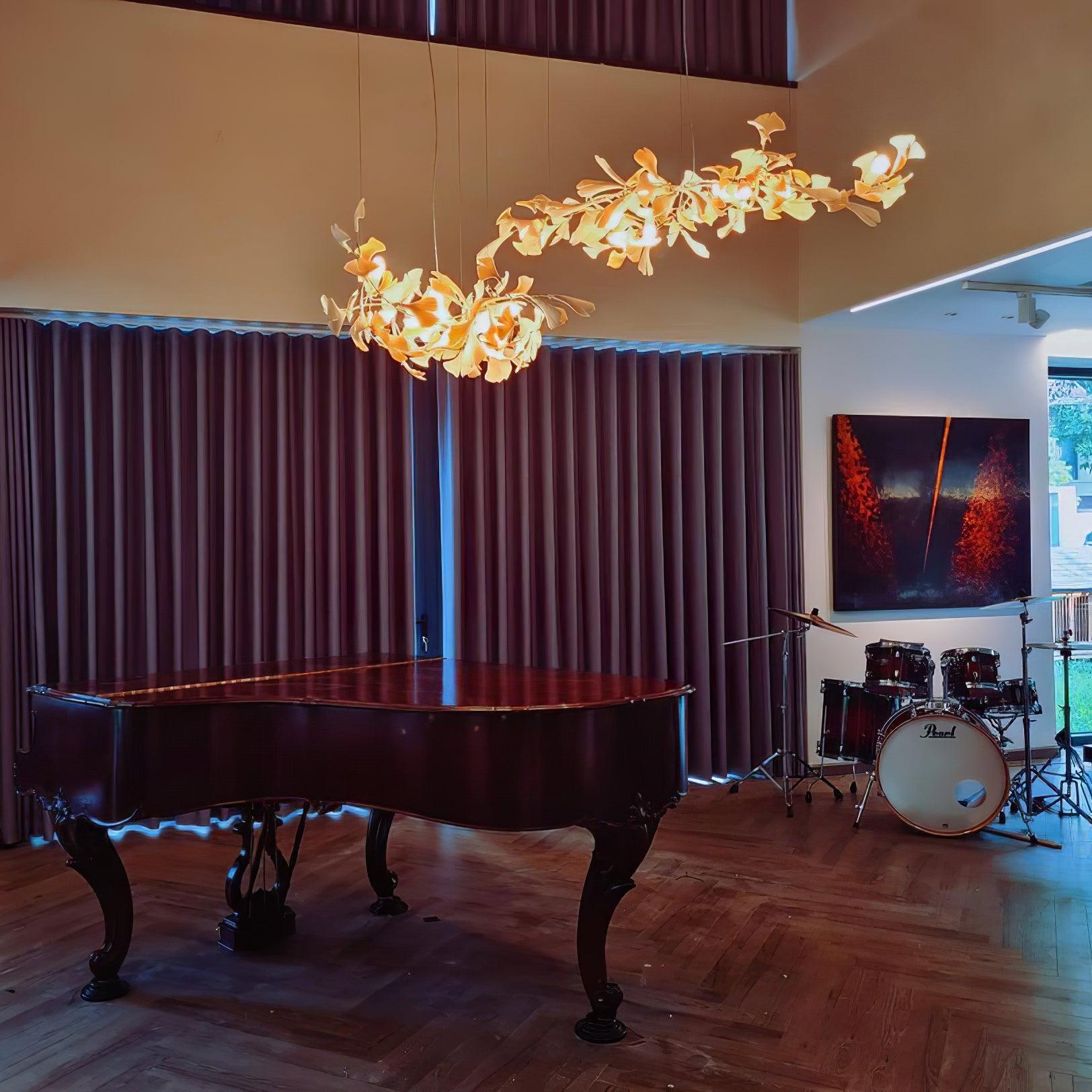 Bloom Lustre Moderne Abat-jour Céramique Feuille - Neutralighting