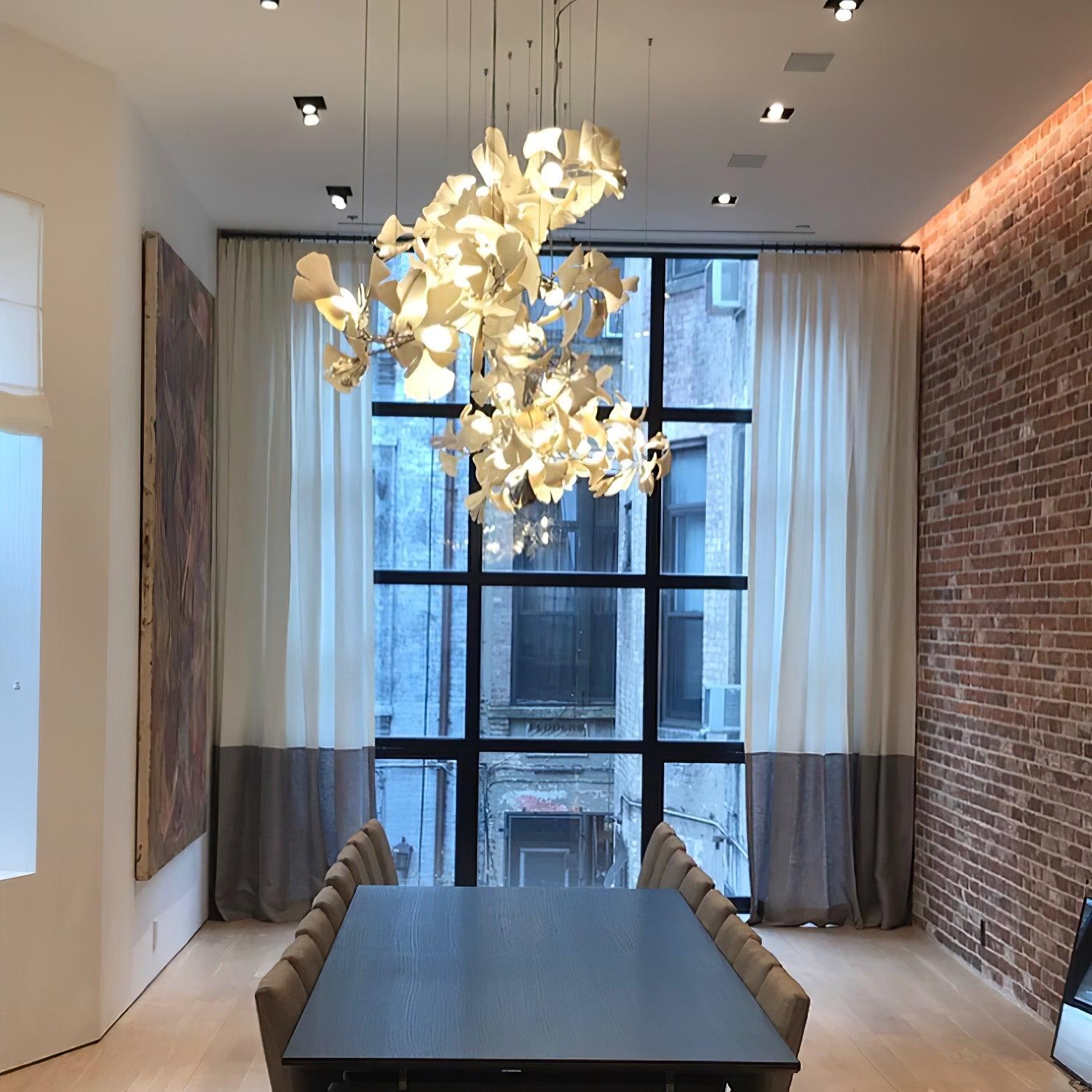 Bloom Lustre Moderne Abat-jour Céramique Feuille - Neutralighting