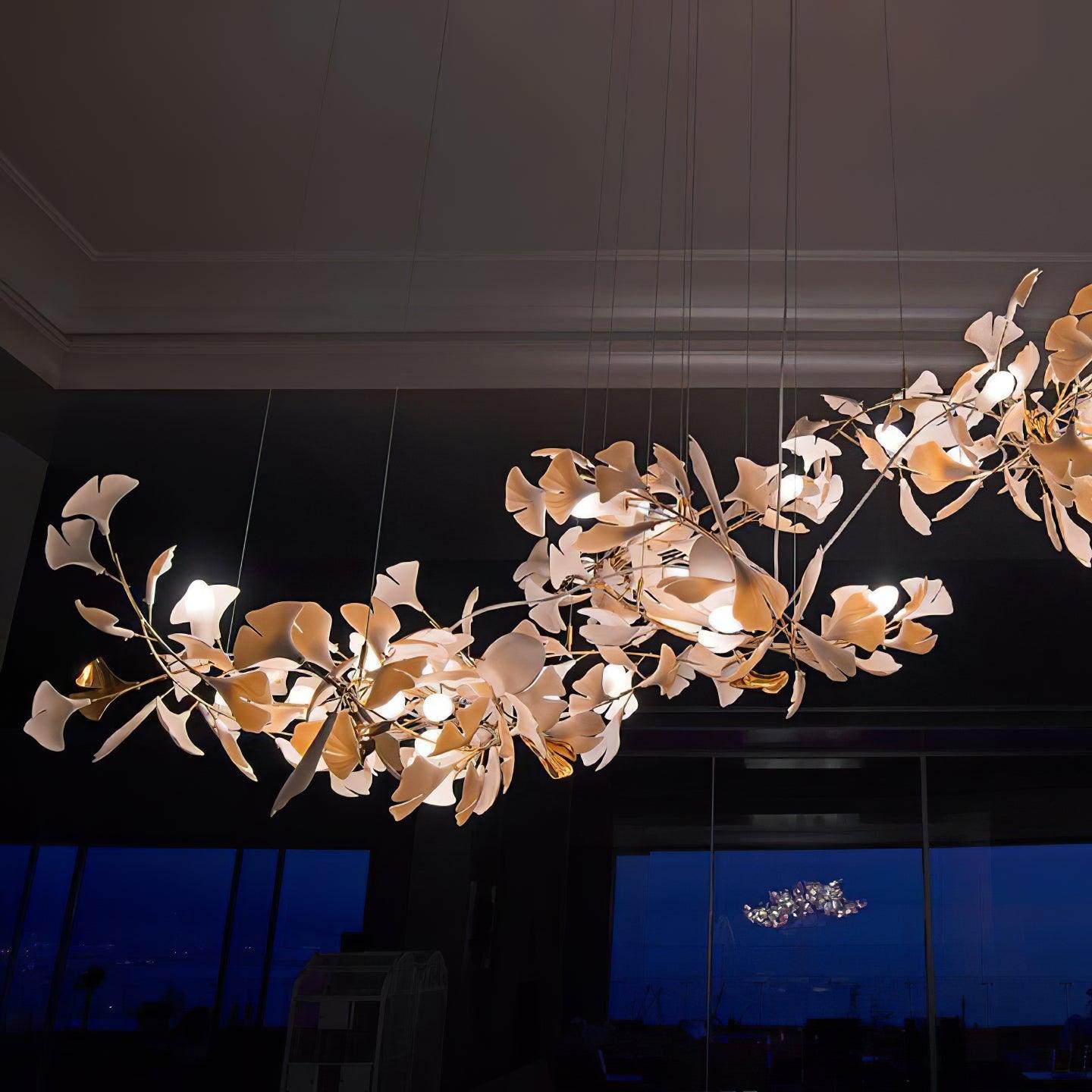 Bloom Lustre Moderne Abat-jour Céramique Feuille - Neutralighting