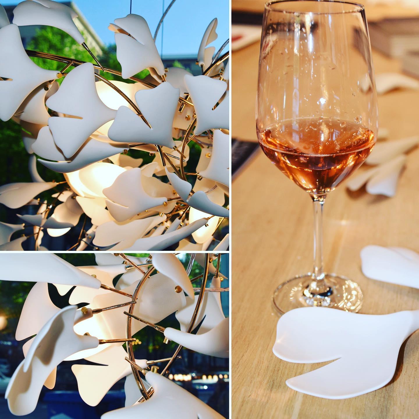 Bloom Lustre Moderne Abat-jour Céramique Feuille - Neutralighting