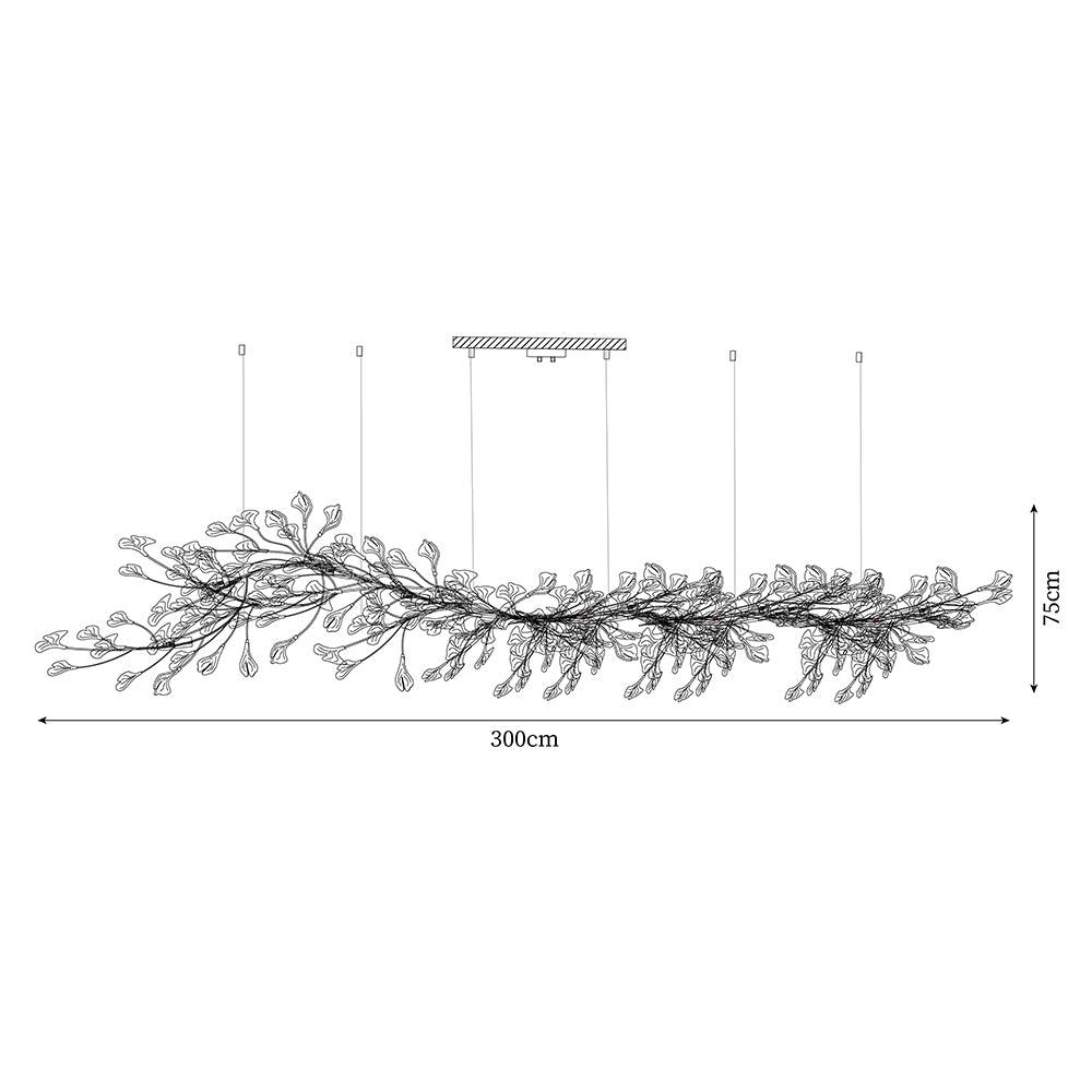 Bloom Lustre Moderne Abat-jour Céramique Feuille - Neutralighting