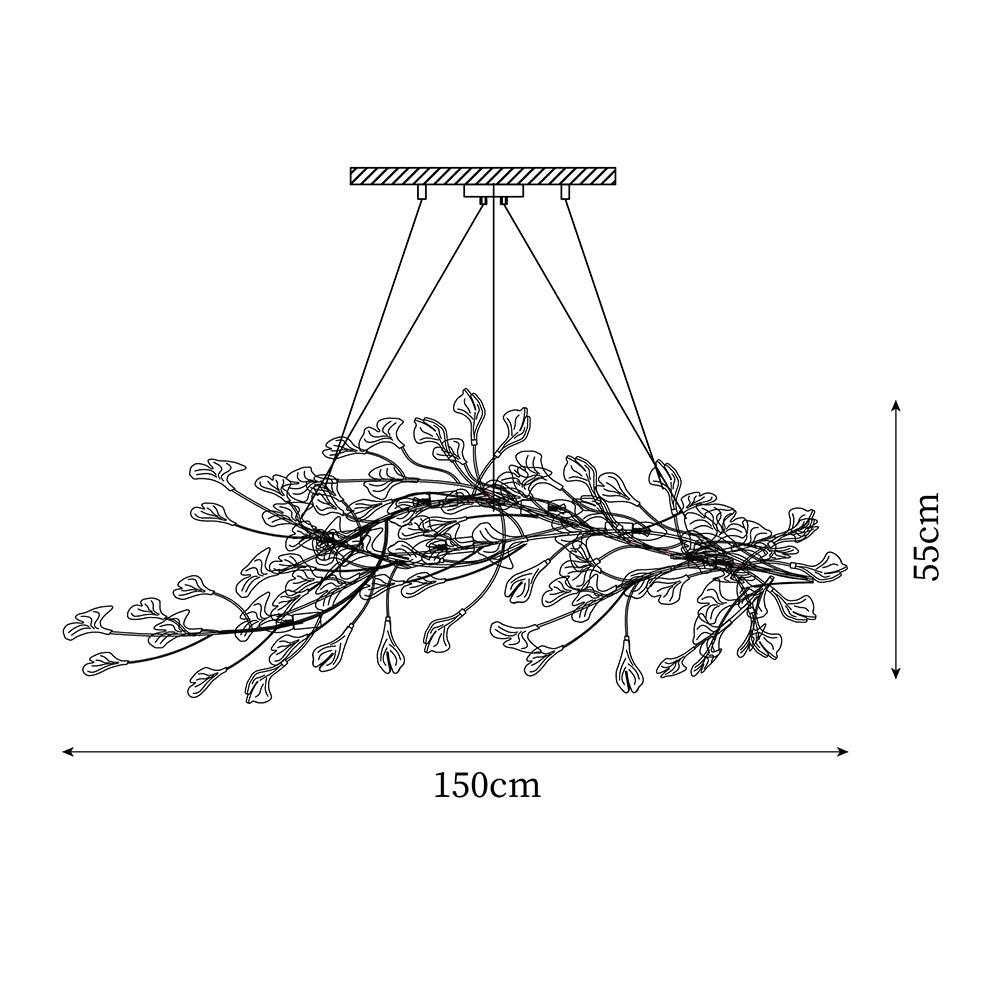 Bloom Lustre Moderne Abat-jour Céramique Feuille - Neutralighting