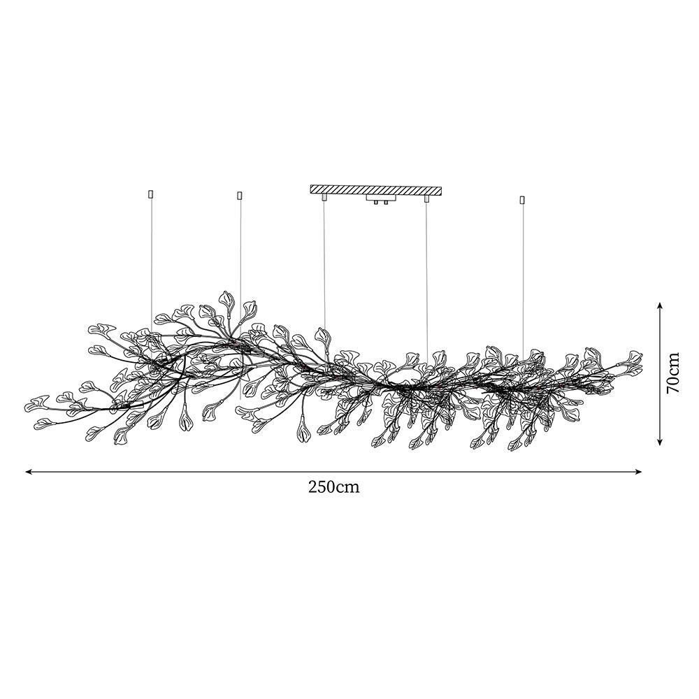 Bloom Lustre Moderne Abat-jour Céramique Feuille - Neutralighting