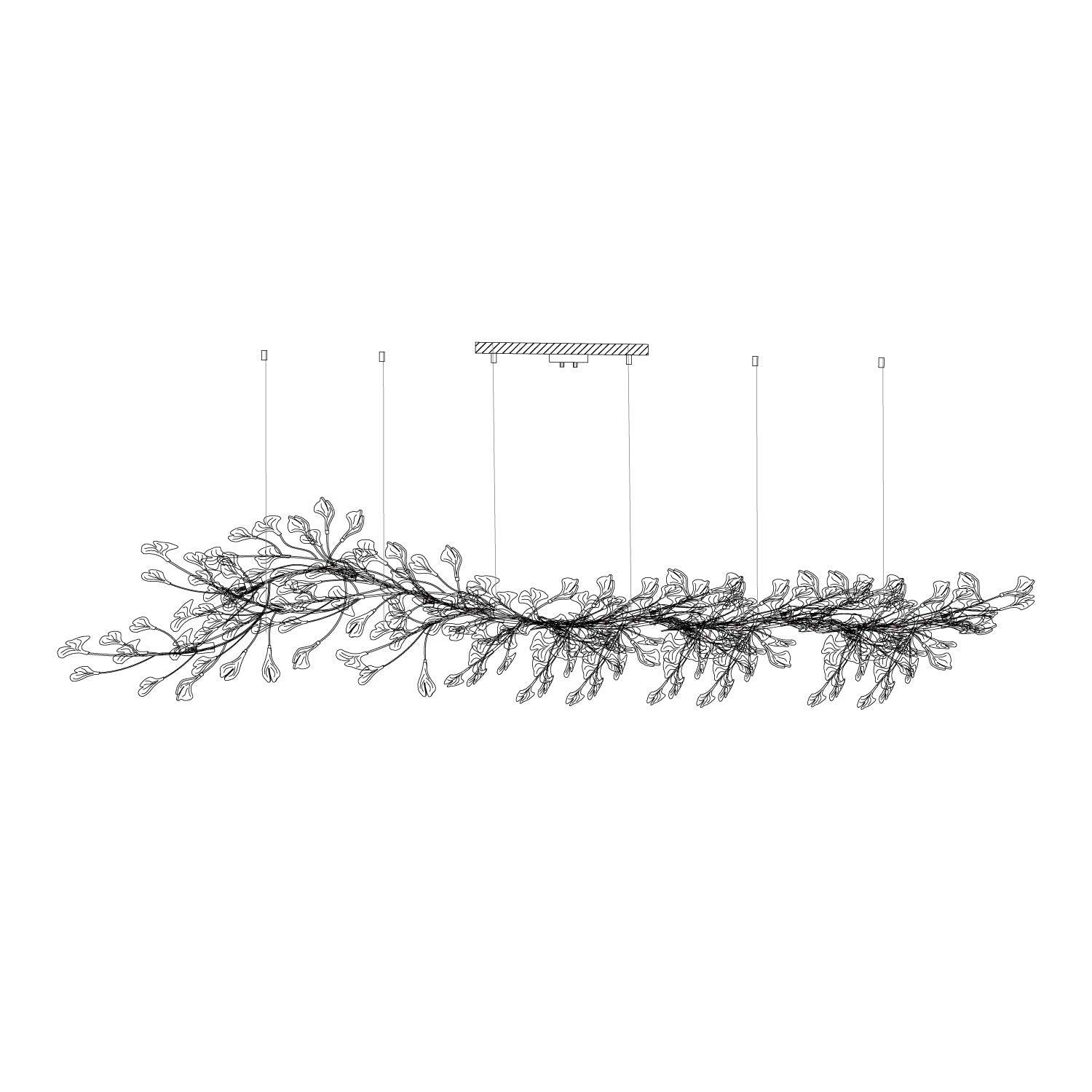 Bloom Lustre Moderne Abat-jour Céramique Feuille - Neutralighting