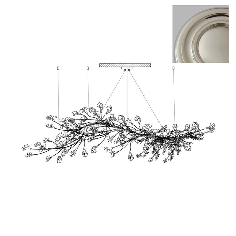 Bloom Lustre Moderne Abat-jour Céramique Feuille - Neutralighting