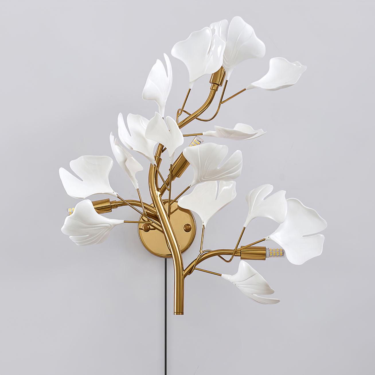 Aurean Applique murale à brancher Luminaire floral en acrylique Élégance française - Neutralighting