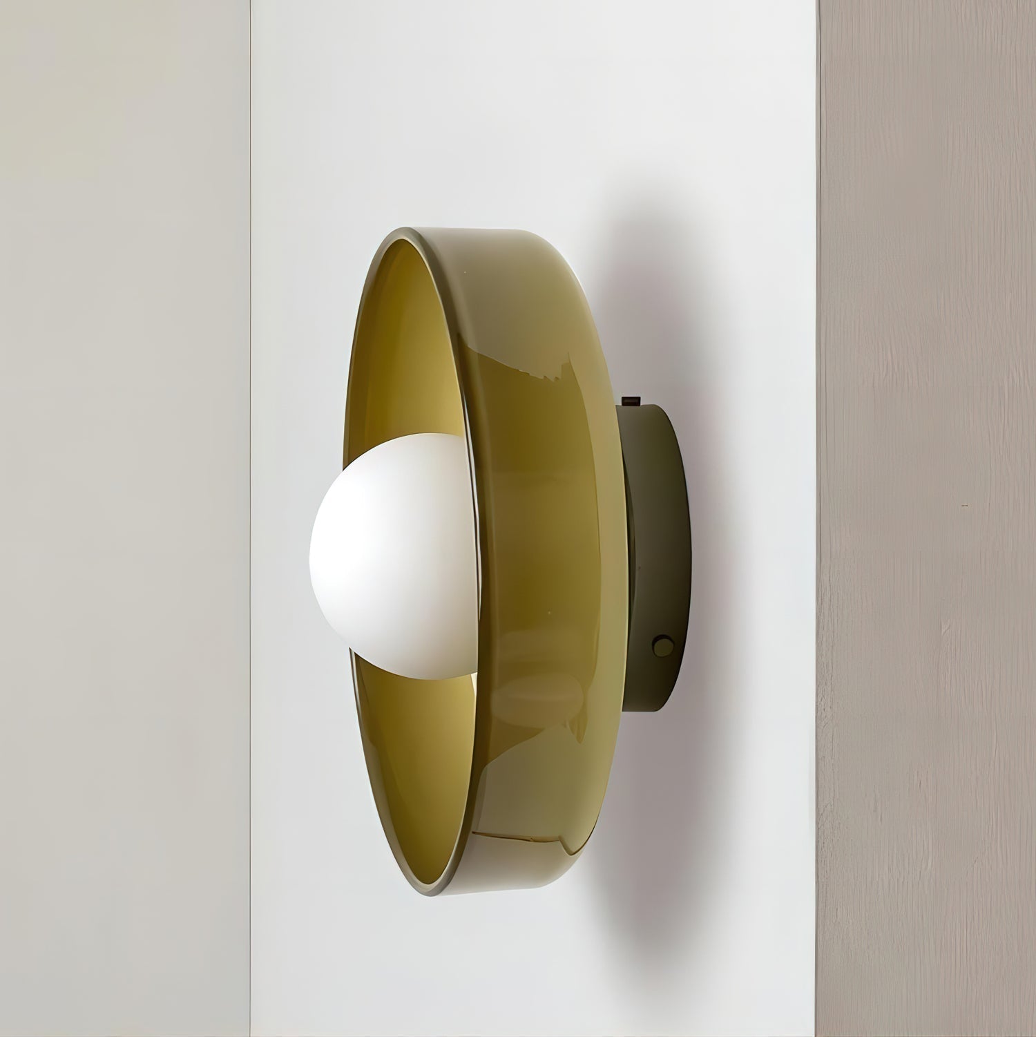 Solara Plafonnier Orange Anneau Ludique Sculptural - Neutralighting