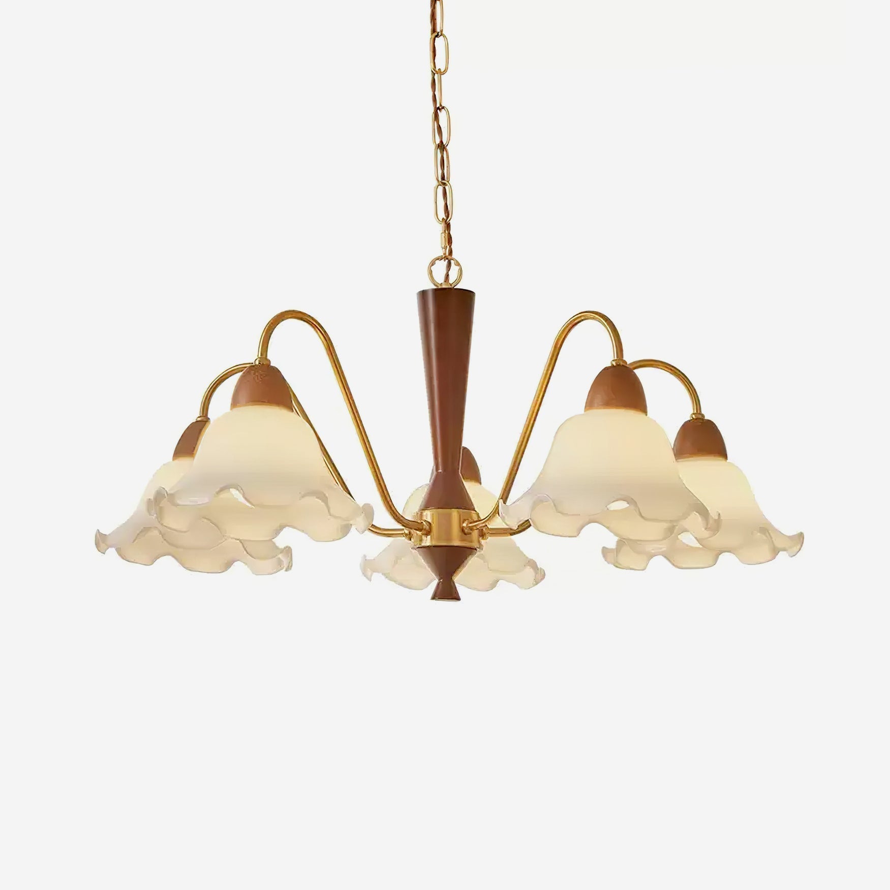 Gino Chandelier Flower Glass Curved - Letslighting