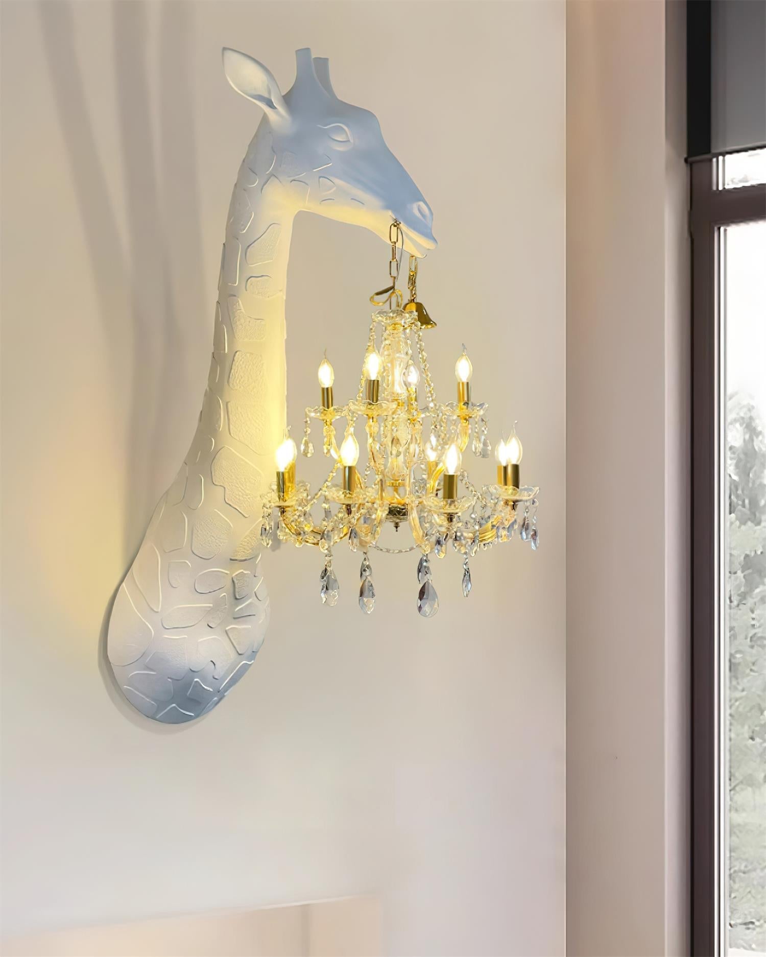 Giraffe Applique Murale Sculpture Artistique Lustre - Neutralighting