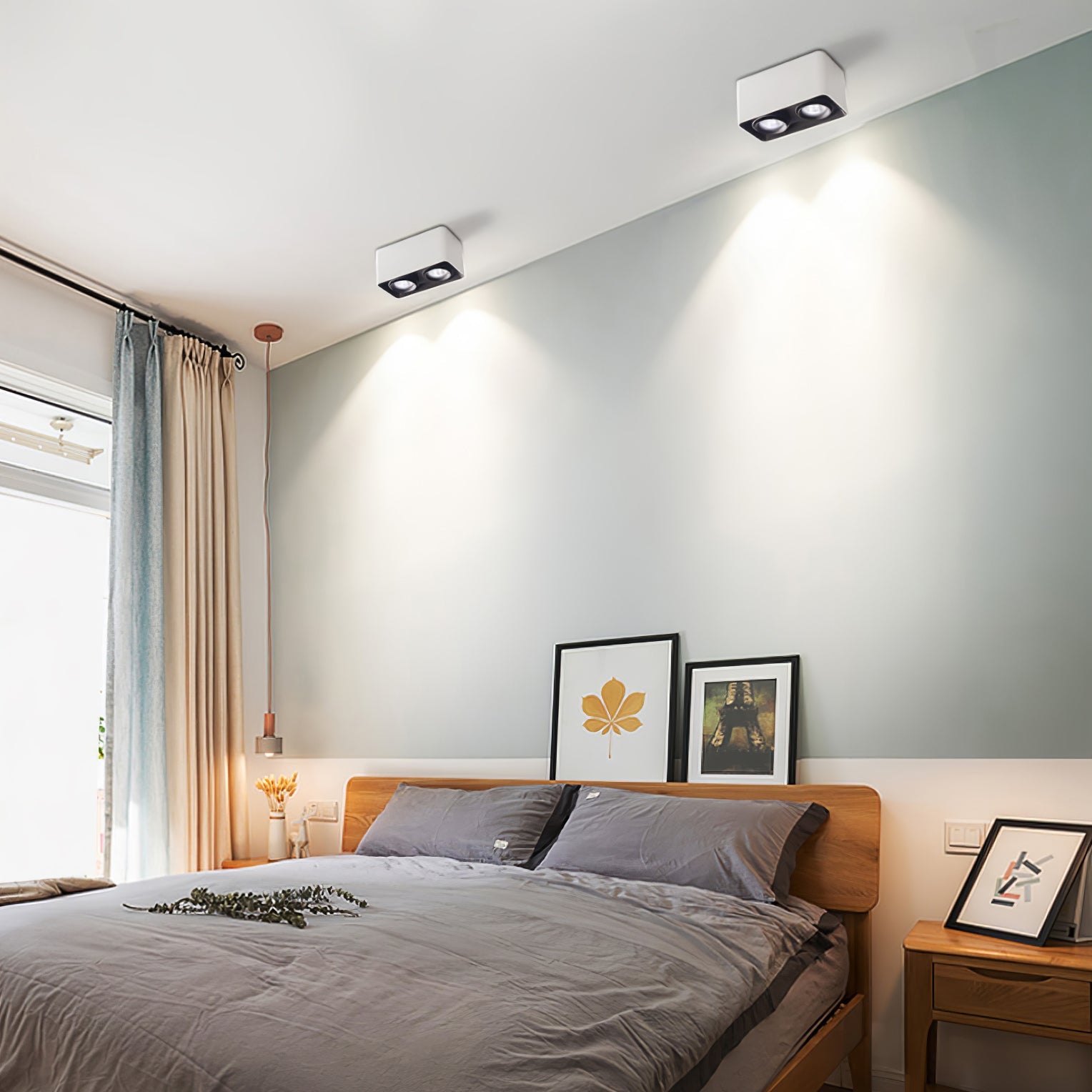 Solara Projecteur Encastré Jumeau LED Angulaire Minimaliste - Neutralighting