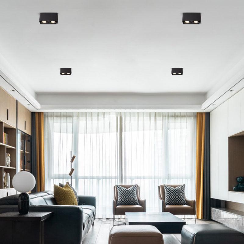 Solara Projecteur Encastré Jumeau LED Angulaire Minimaliste - Neutralighting