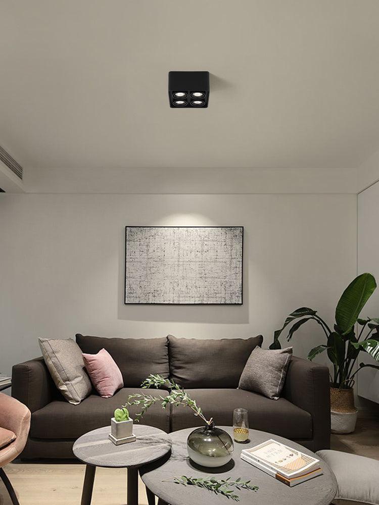 Solara Projecteur Encastré Jumeau LED Angulaire Minimaliste - Neutralighting