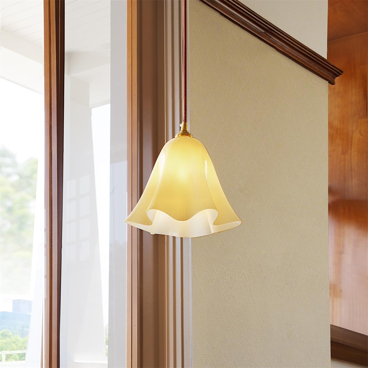 Glacea Suspension Silhouette de Cloche Fleur - Neutralighting