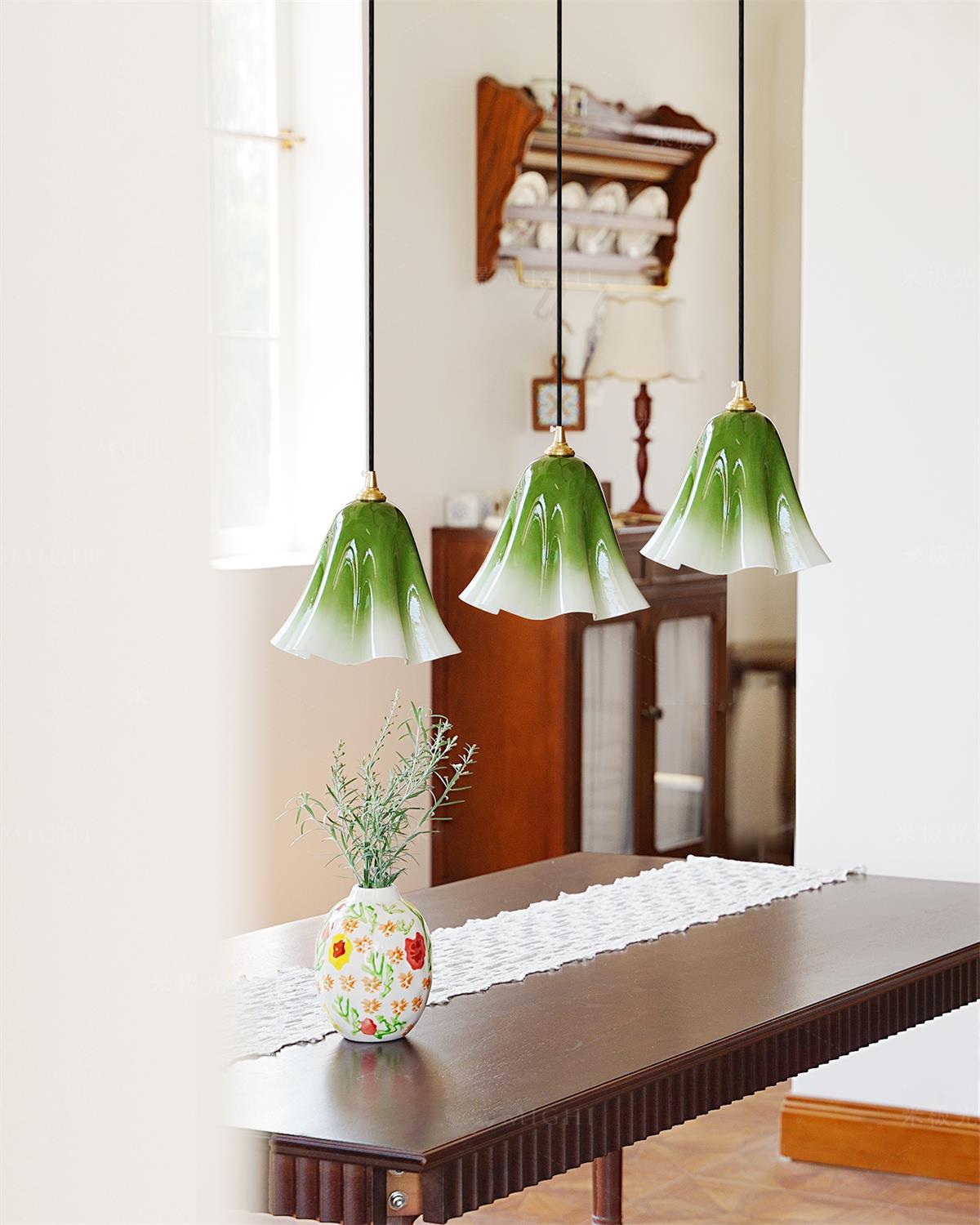 Glacea Suspension Silhouette de Cloche Fleur - Neutralighting