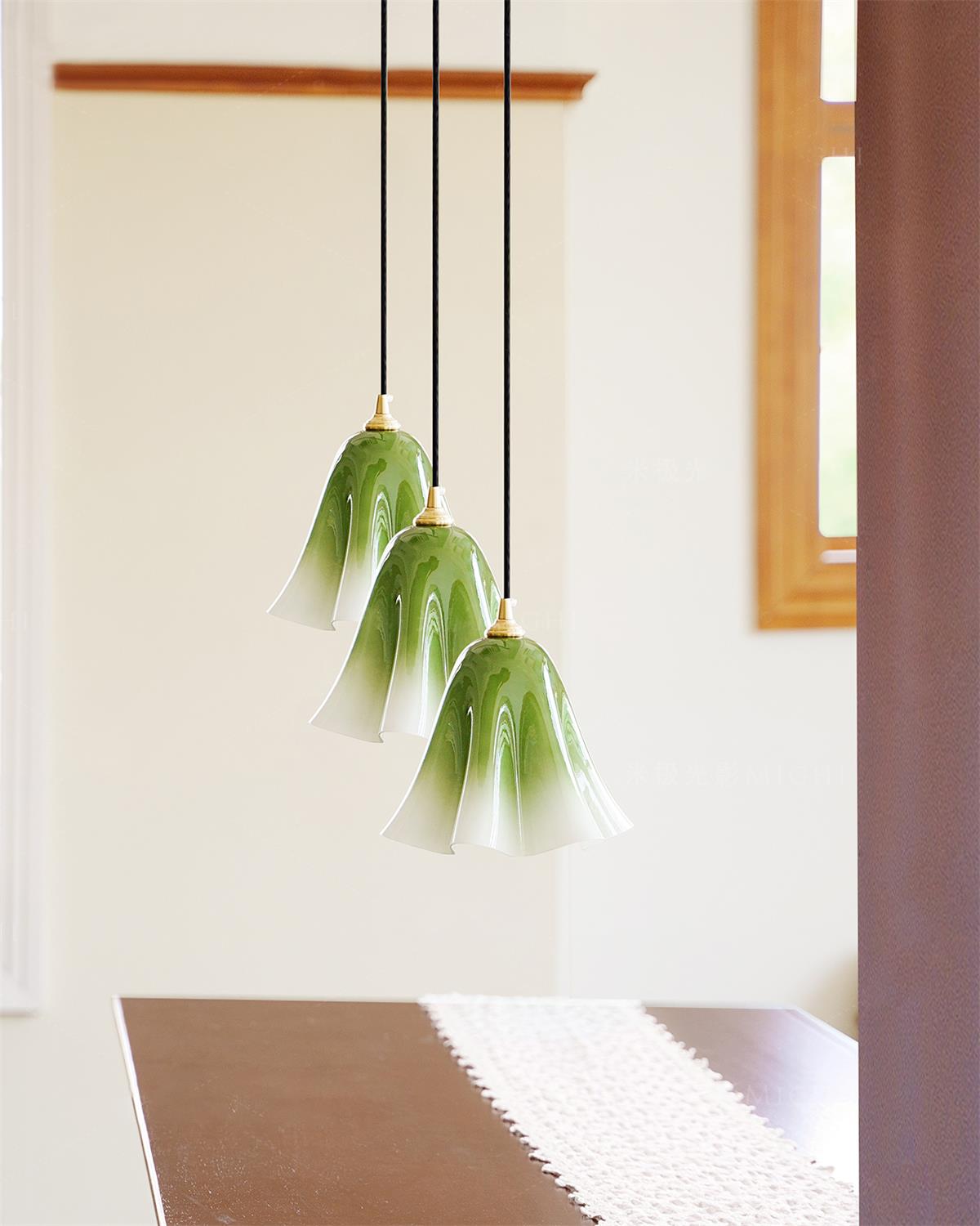 Glacea Suspension Silhouette de Cloche Fleur - Neutralighting