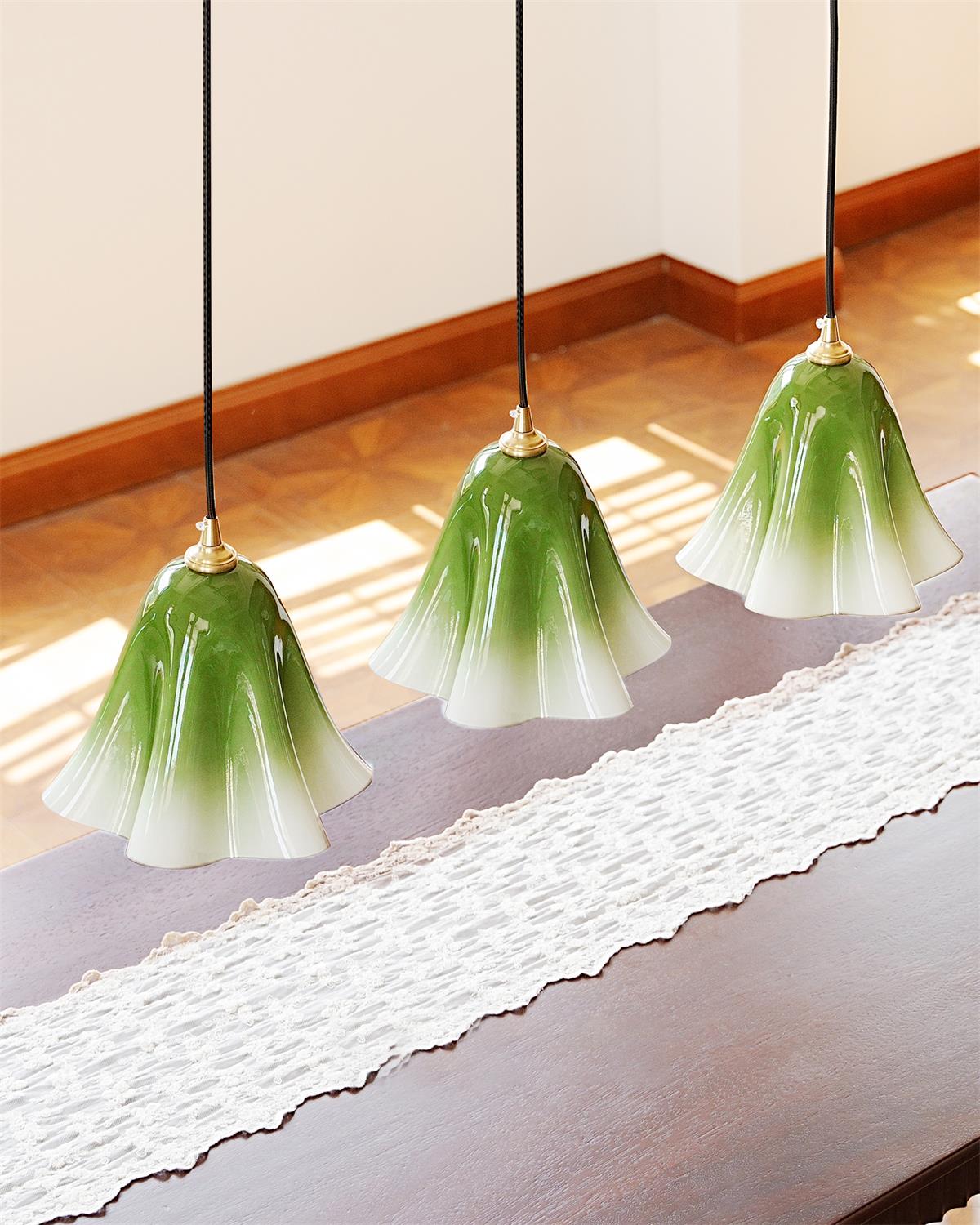Glacea Suspension Silhouette de Cloche Fleur - Neutralighting