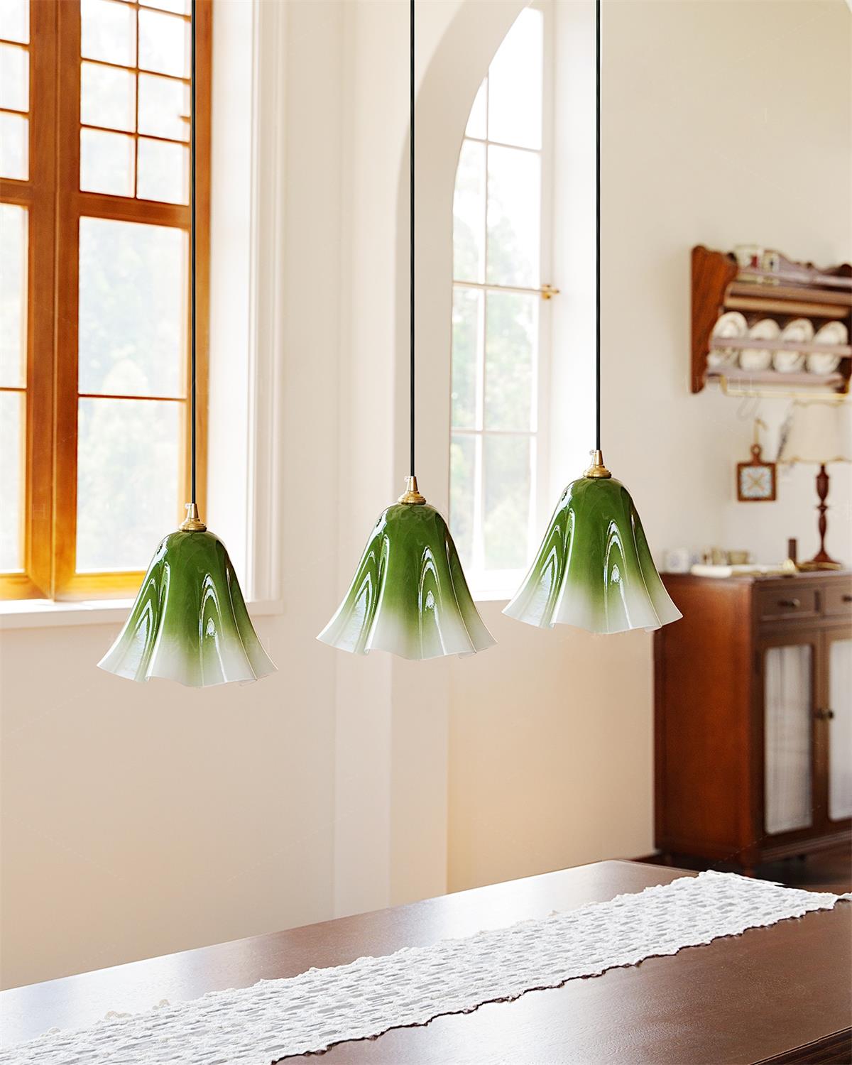 Glacea Suspension Silhouette de Cloche Fleur - Neutralighting