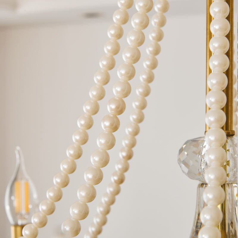 Cevaris Lustre Postmoderne de Luxe en Cristal et Perles - Neutralighting
