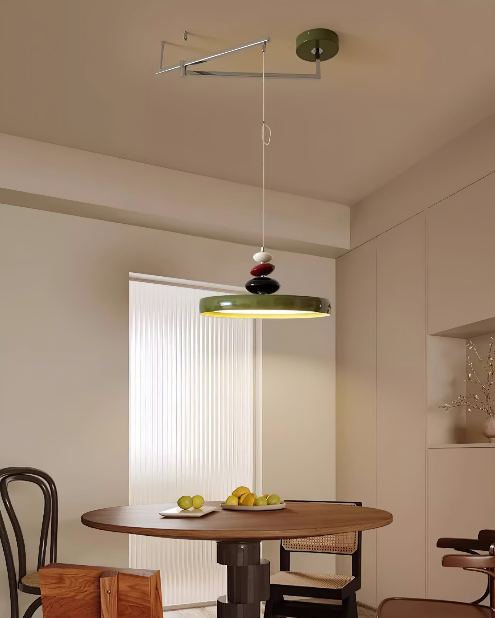 Suspension Acrylique Abat-jour Rond Décoratif Moderne - Neutralighting