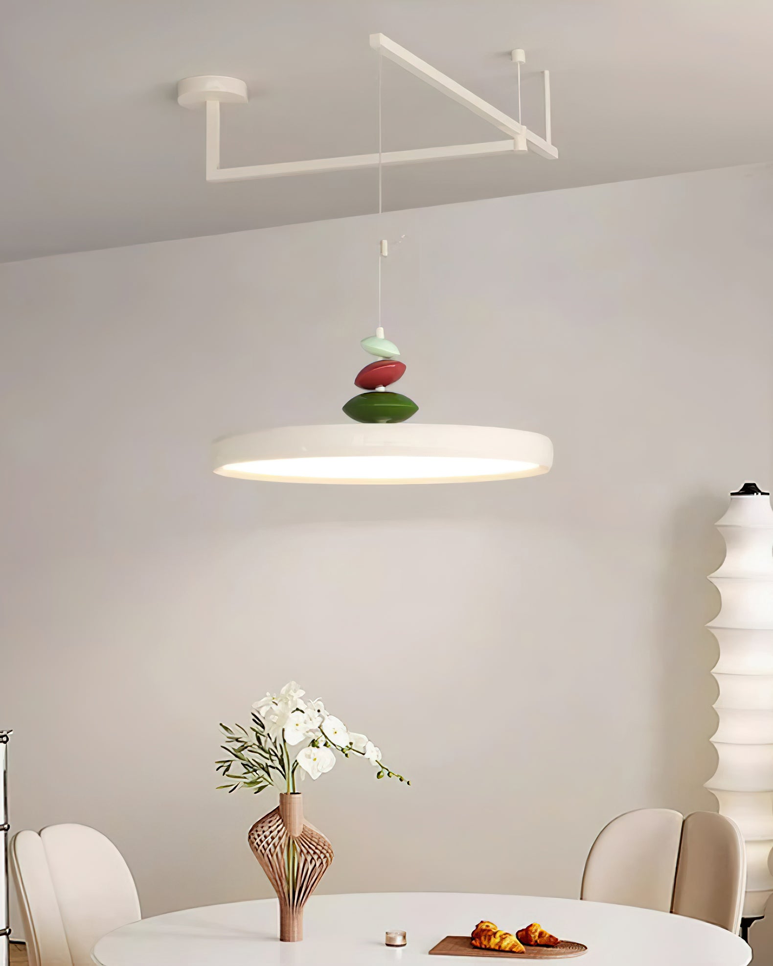 Suspension Acrylique Abat-jour Rond Décoratif Moderne - Neutralighting