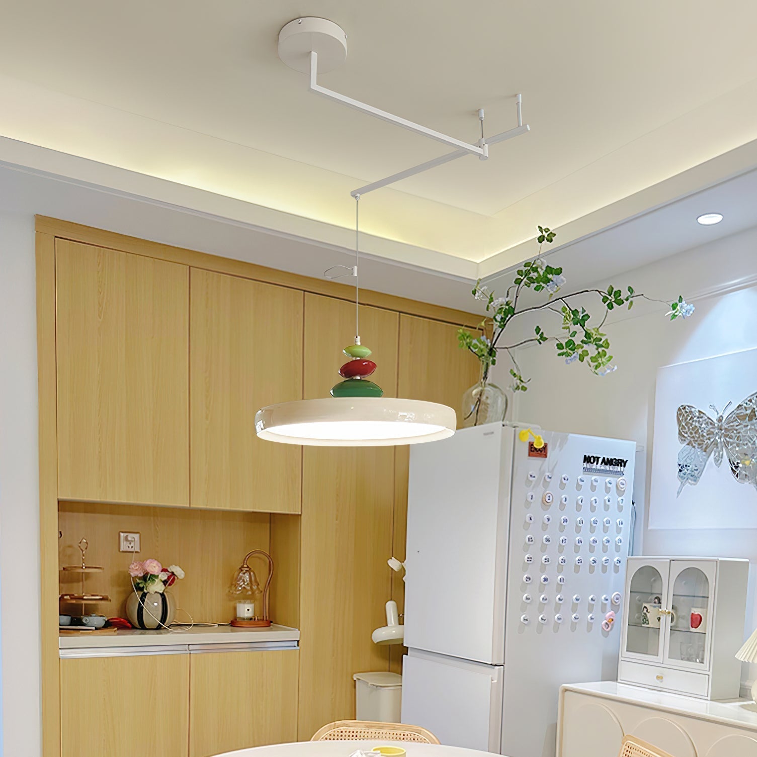 Suspension Acrylique Abat-jour Rond Décoratif Moderne - Neutralighting
