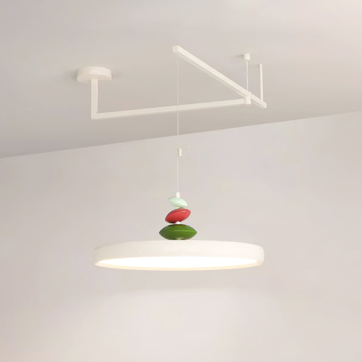 Suspension Acrylique Abat-jour Rond Décoratif Moderne - Neutralighting