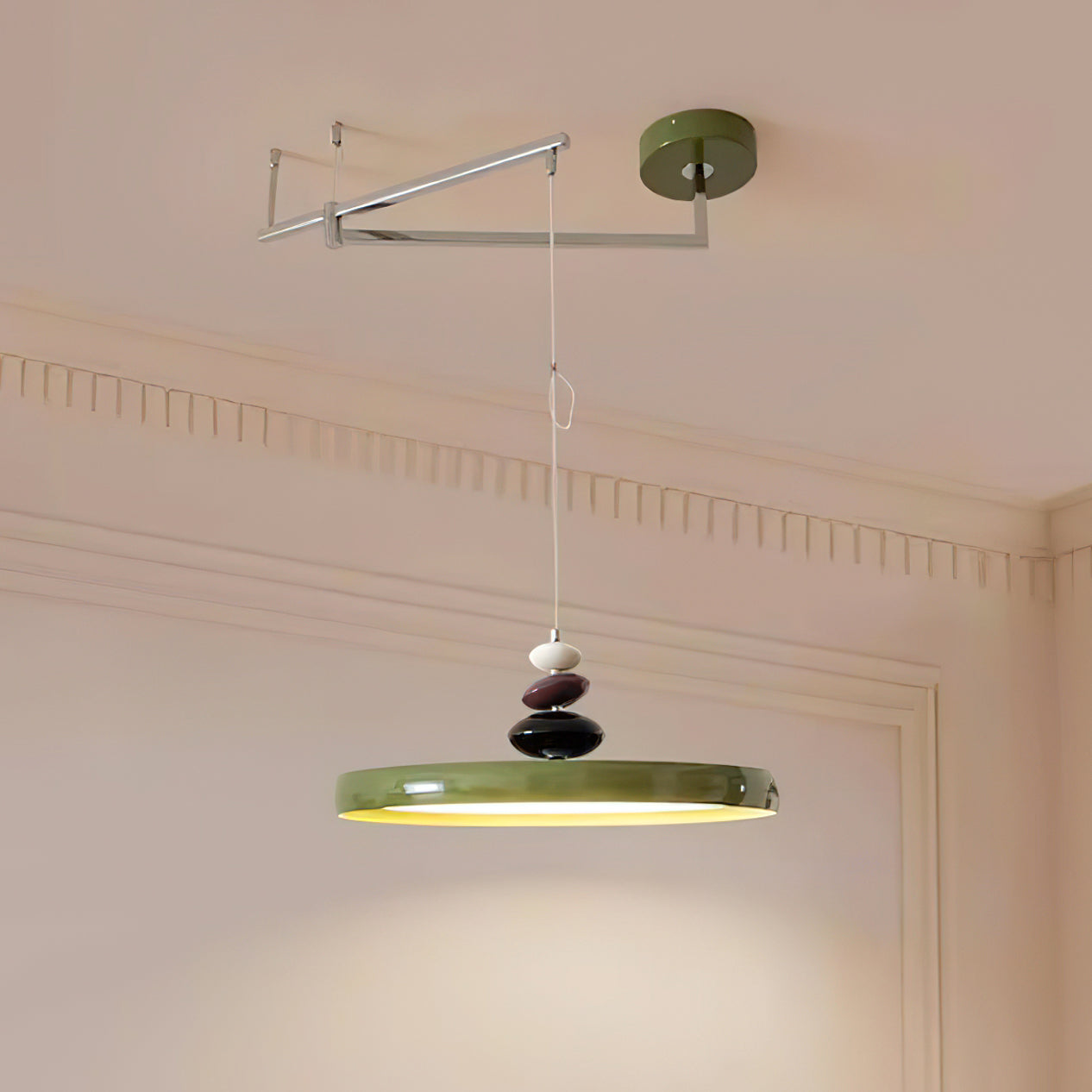 Suspension Acrylique Abat-jour Rond Décoratif Moderne - Neutralighting