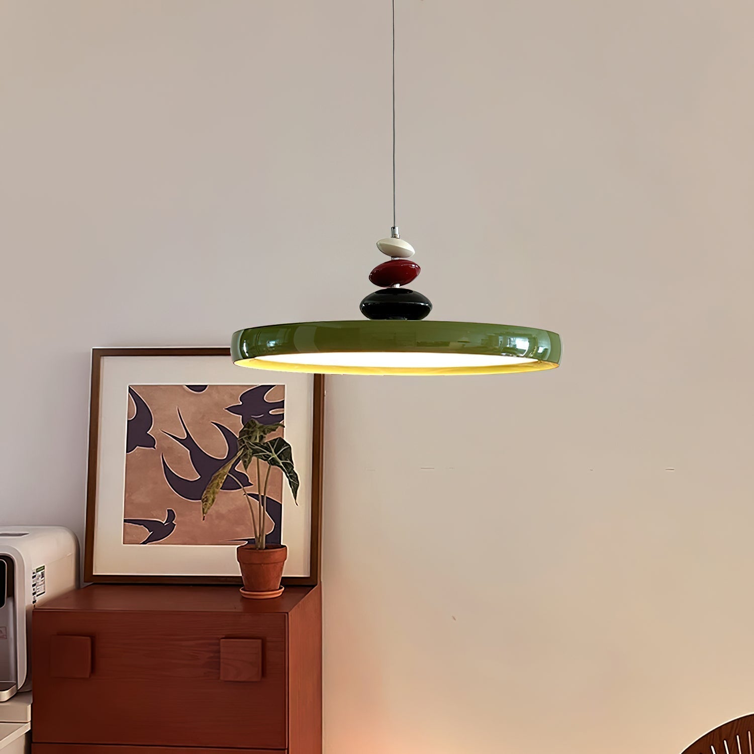 Suspension Acrylique Abat-jour Rond Décoratif Moderne - Neutralighting