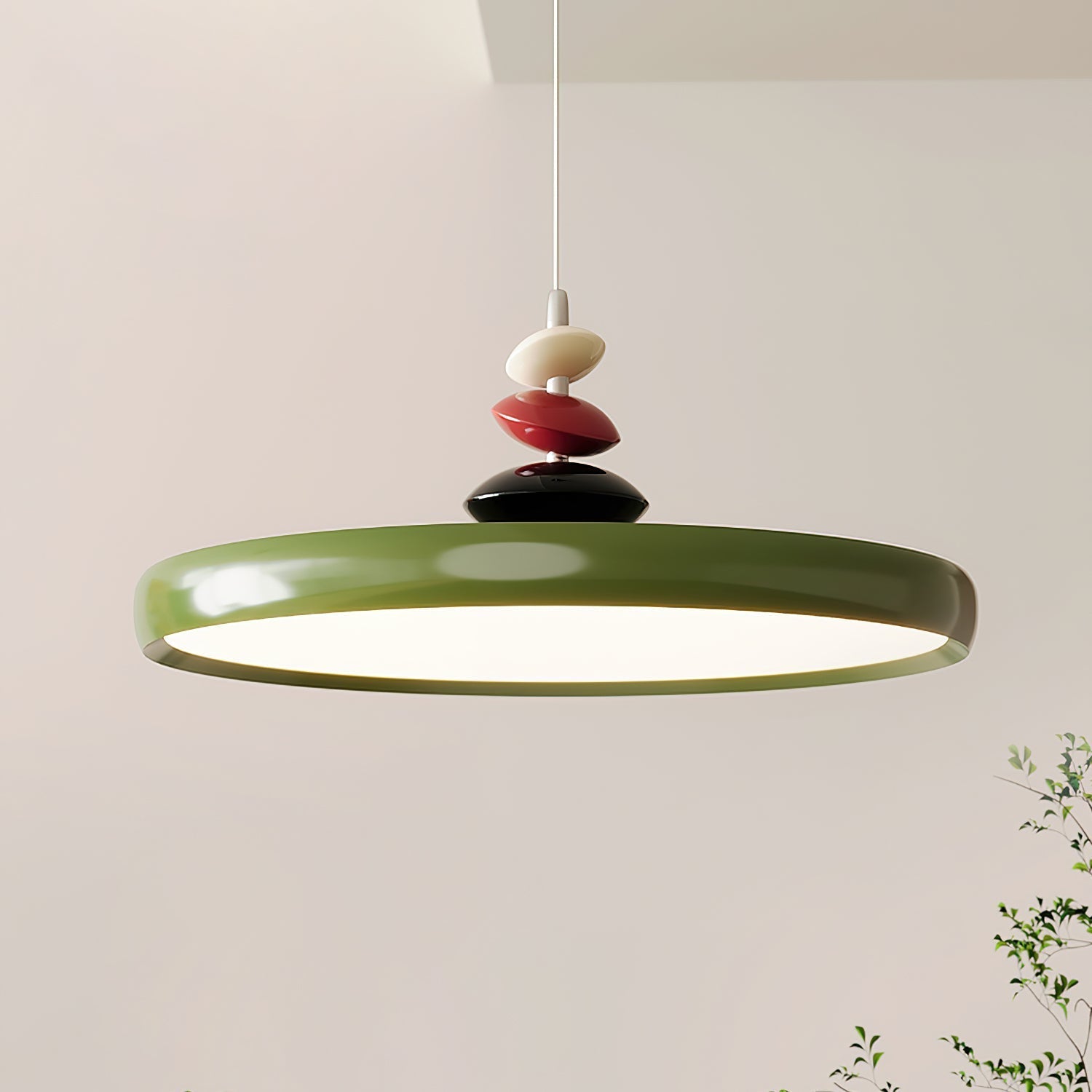 Suspension Acrylique Abat-jour Rond Décoratif Moderne - Neutralighting