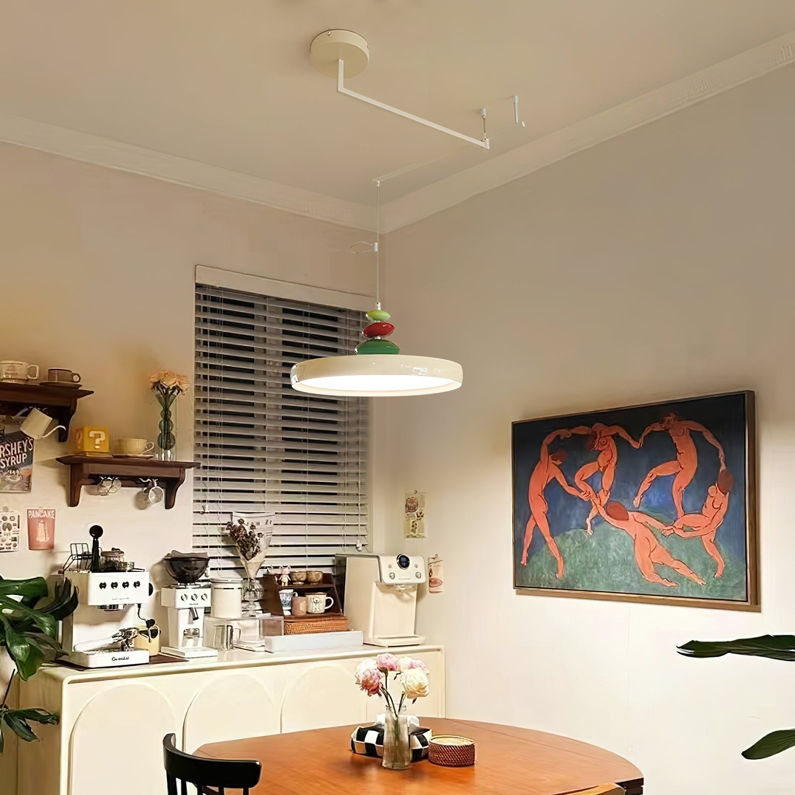 Suspension Acrylique Abat-jour Rond Décoratif Moderne - Neutralighting