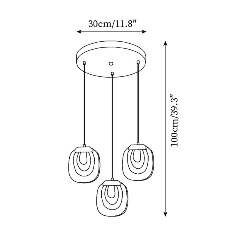 Avesia Suspension minimaliste en verre - Neutralighting