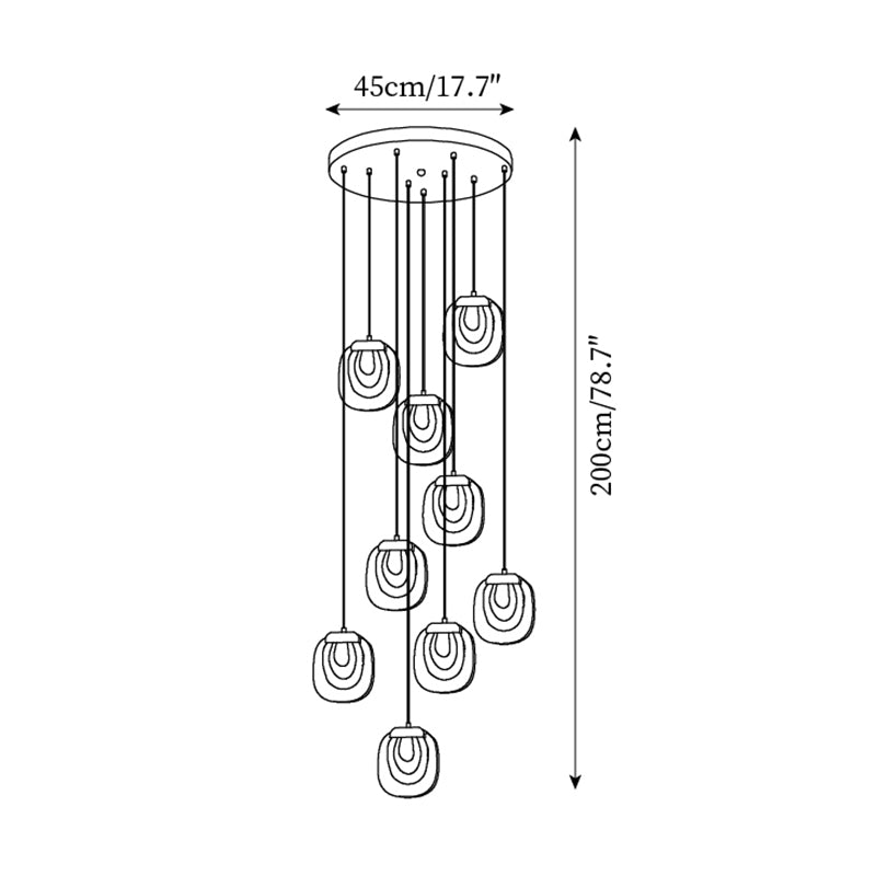 Avesia Suspension minimaliste en verre - Neutralighting