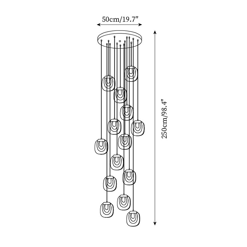 Avesia Suspension minimaliste en verre - Neutralighting