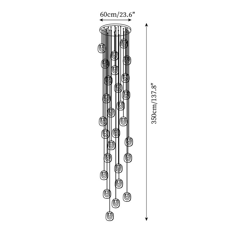 Avesia Suspension minimaliste en verre - Neutralighting