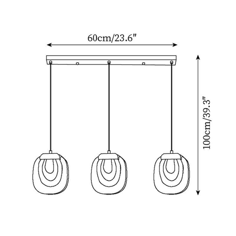 Avesia Suspension minimaliste en verre - Neutralighting