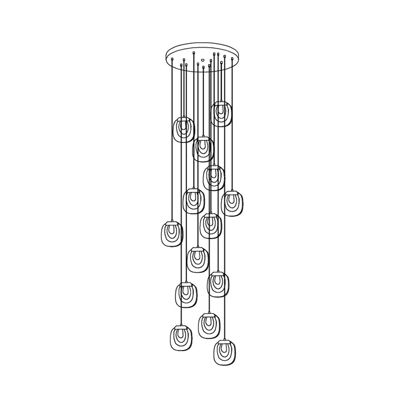 Avesia Suspension minimaliste en verre - Neutralighting