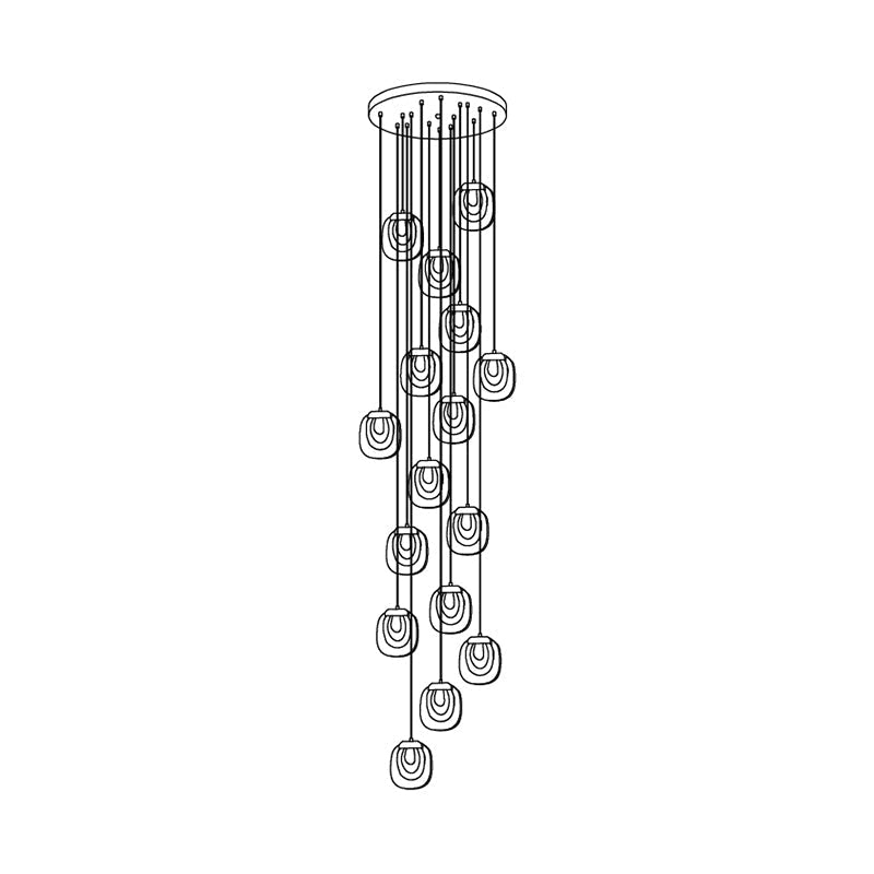 Avesia Suspension minimaliste en verre - Neutralighting