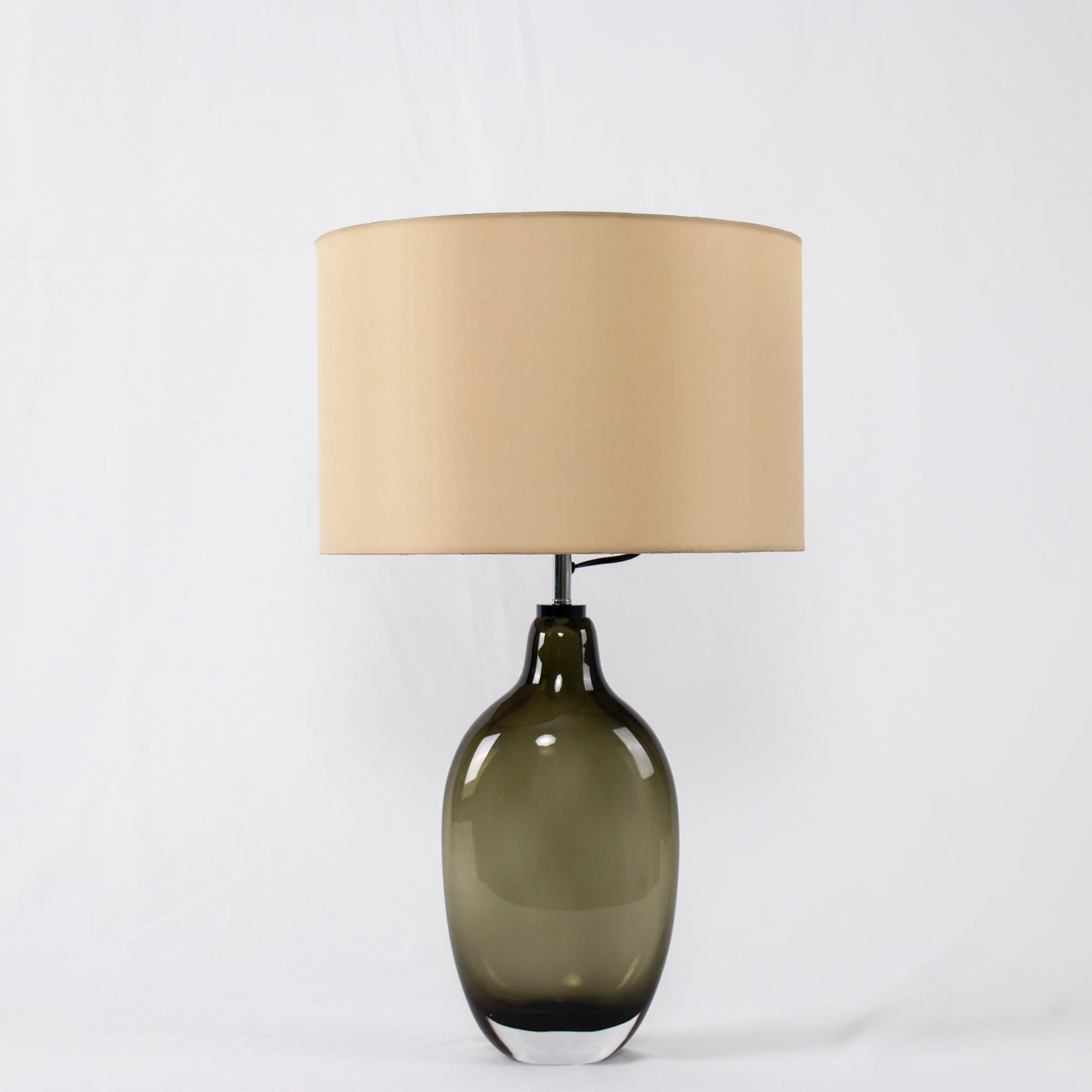 Otheain Lampe de Table en Cristal et Tissu - Neutralighting