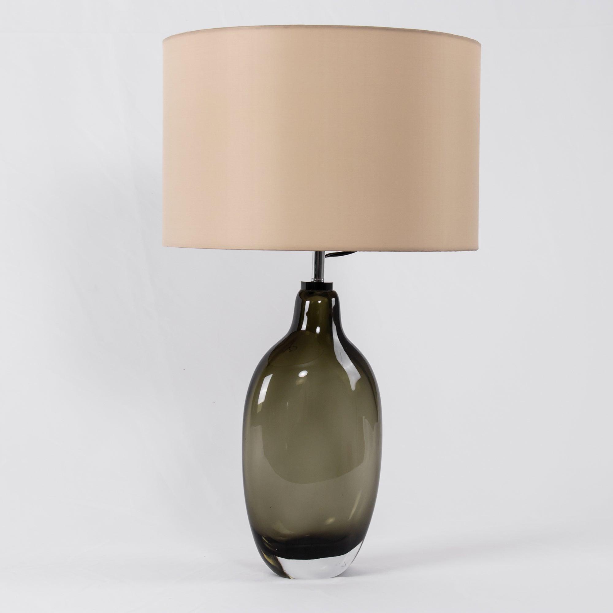 Otheain Lampe de Table en Cristal et Tissu - Neutralighting