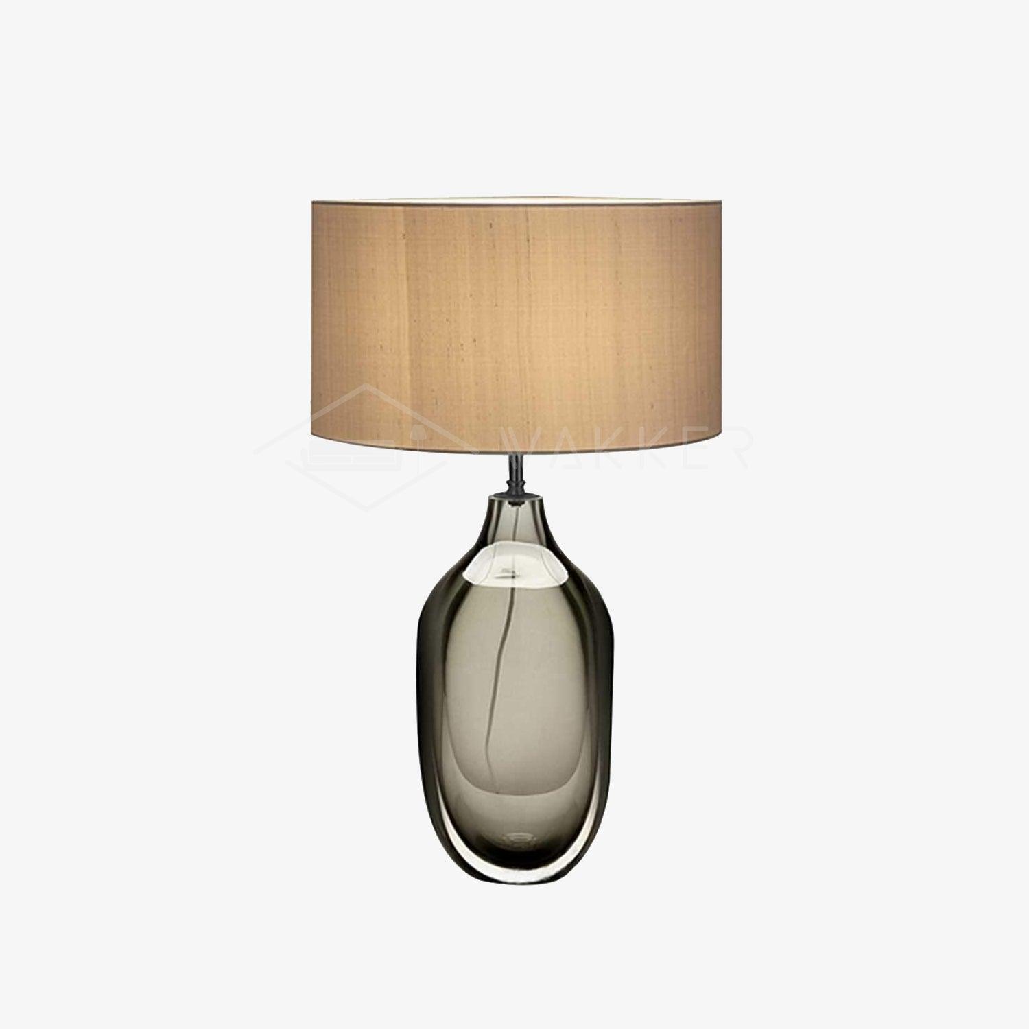 Otheain Lampe de Table en Cristal et Tissu - Neutralighting