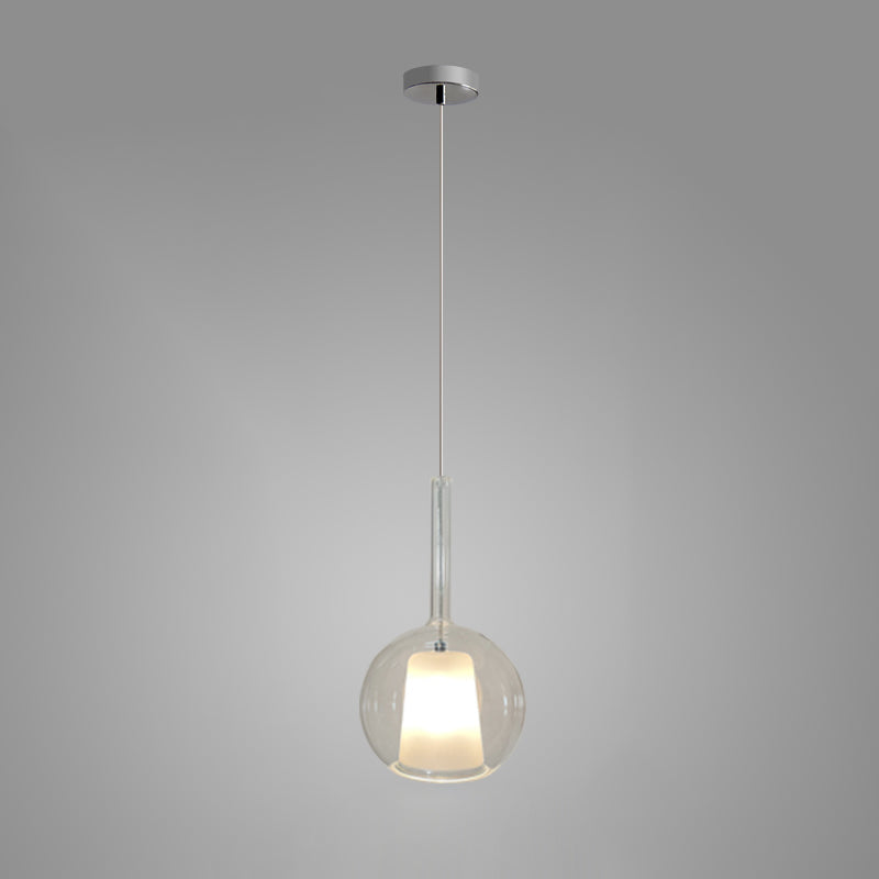 Lustra Suspension en Verre Fumé Rond - Neutralighting