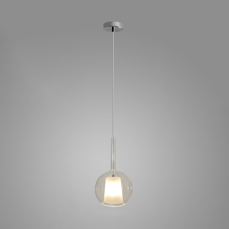 Lustra Suspension en Verre Fumé Rond - Neutralighting