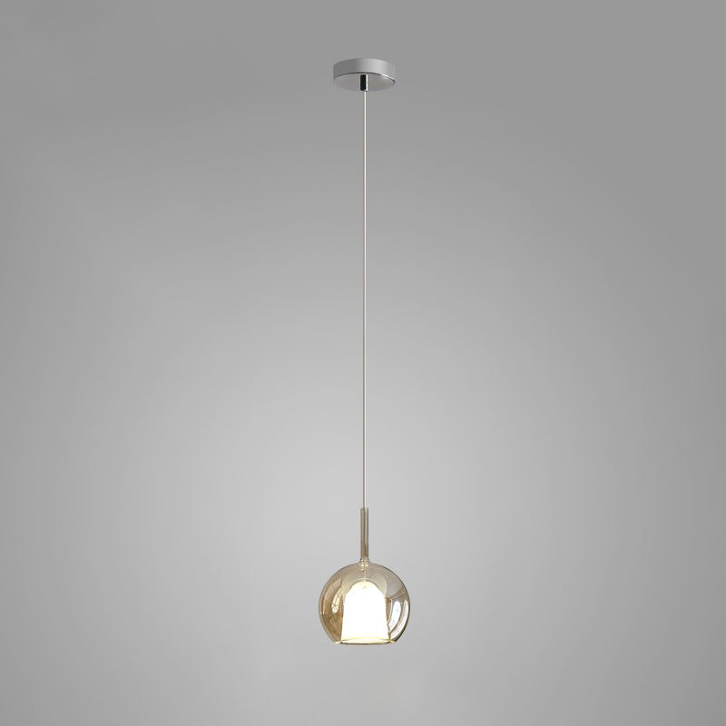 Lustra Suspension en Verre Fumé Rond - Neutralighting